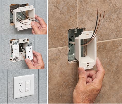 3 gang electrical box extension|2 gang outlet extender.